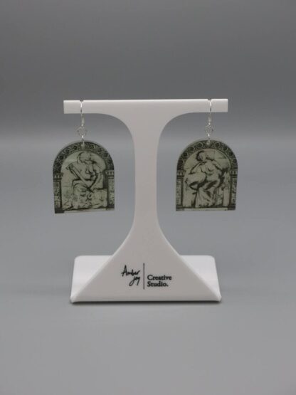 Arthurian Women Earrings Silver